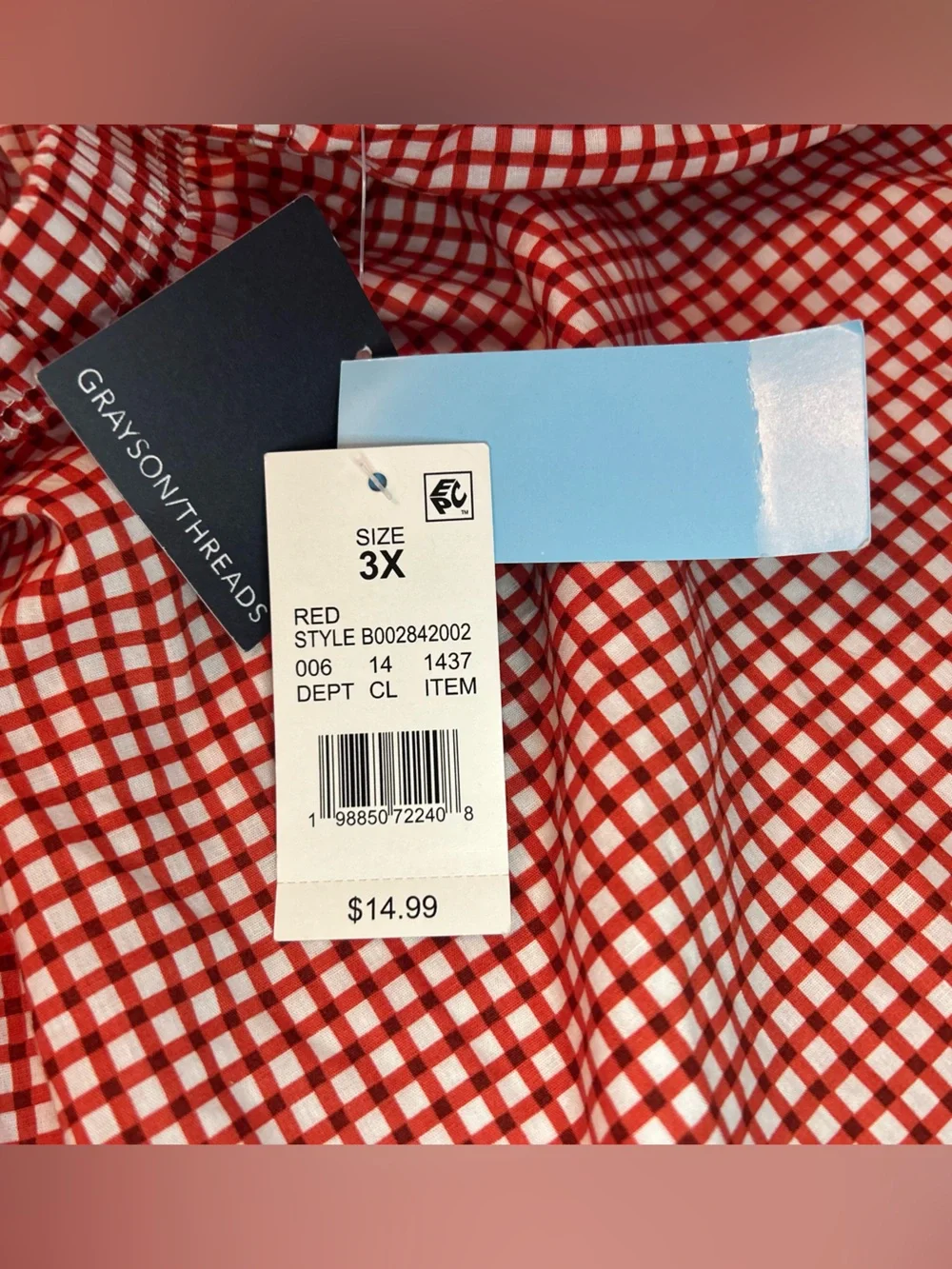 Grayson Threads Red & White Gingham Sleep Shorts